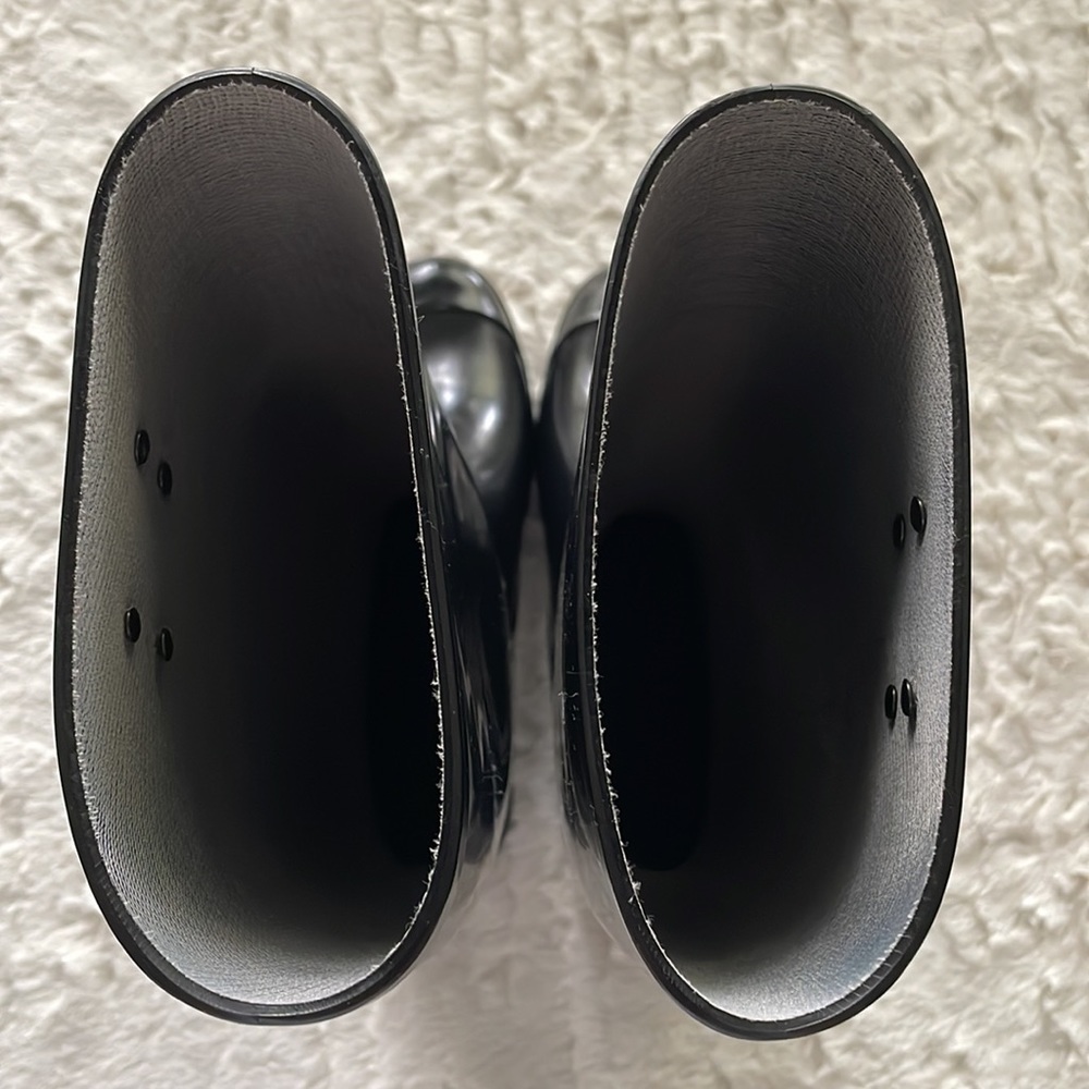 Nicole Miller Black Tall Rain Boots Size 8 - Picture 15 of 16